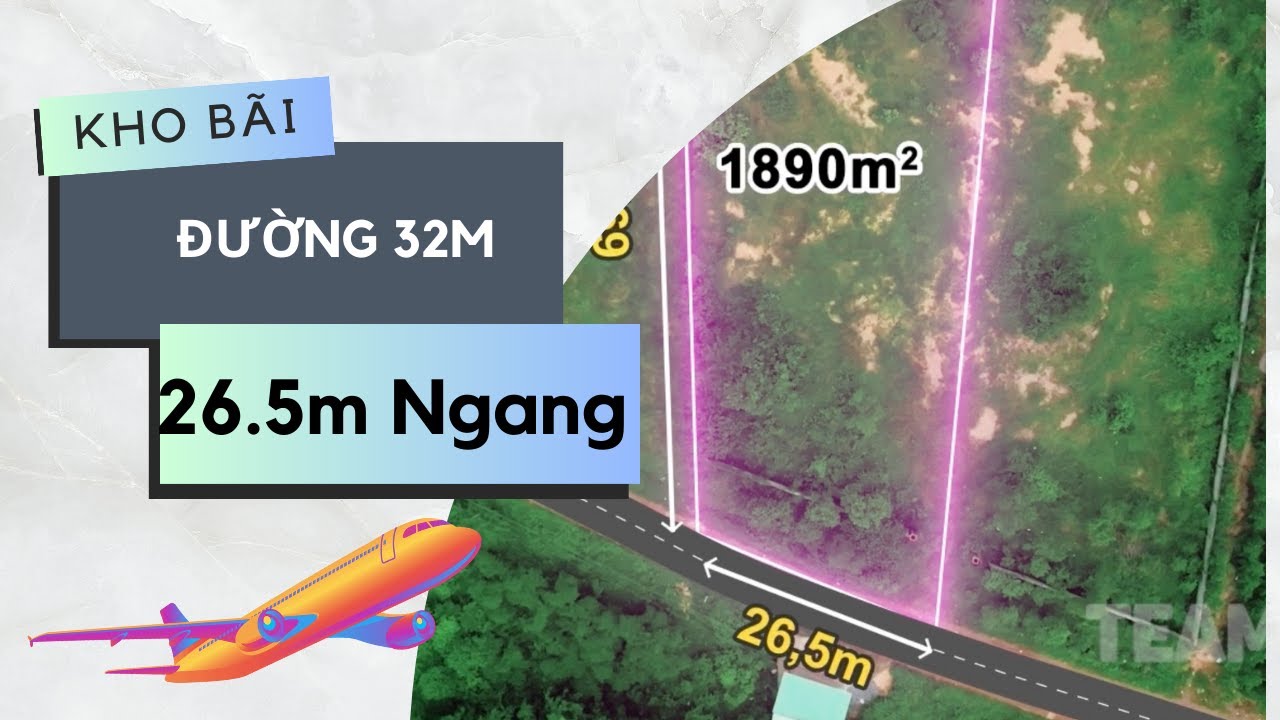 Xã Phước Bình Long Thành | 1.890m2 (26m NGANG, 31m NỞ HẬU, 200m2 THỔ CƯ) | đường quy hoạch 32m 28