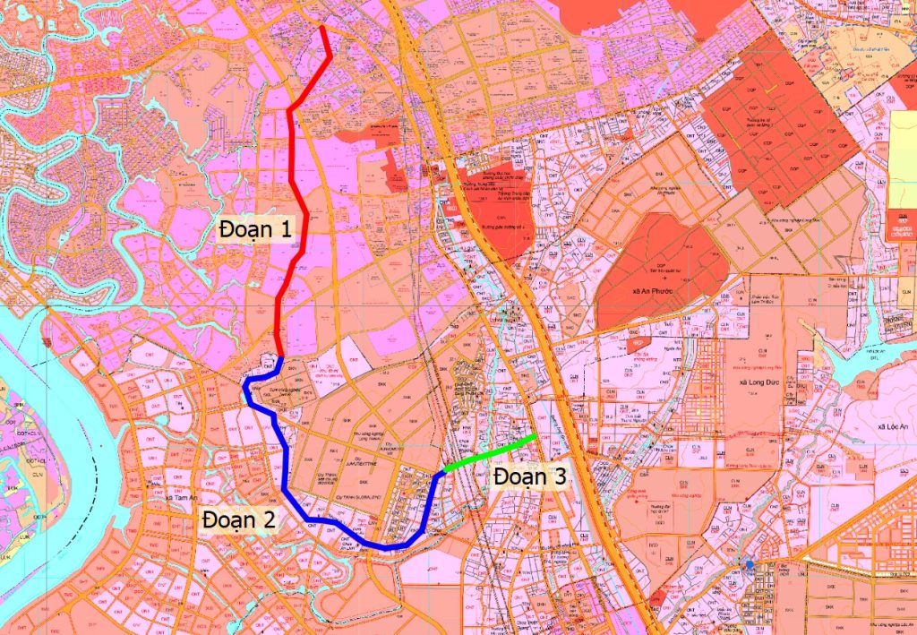 Toàn tuyến Hương lộ 21 trên Bản đồ quy hoạch sử dụng đất