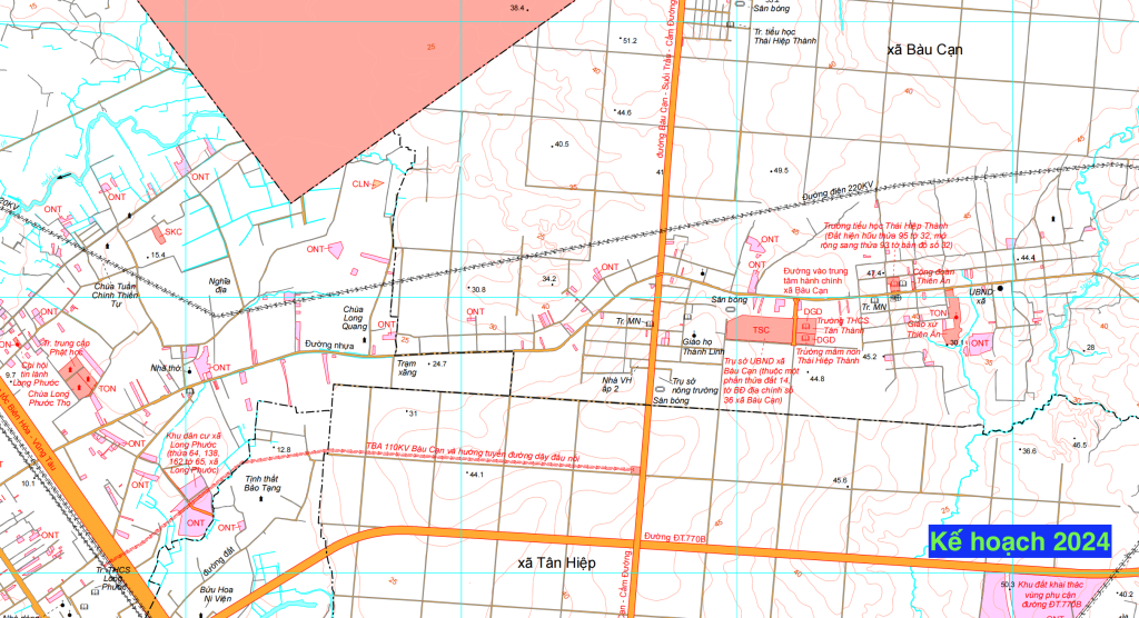 Danh mục dự án hủy bỏ kế hoạch sử dụng đất 2024 của huyện Long Thành 11
